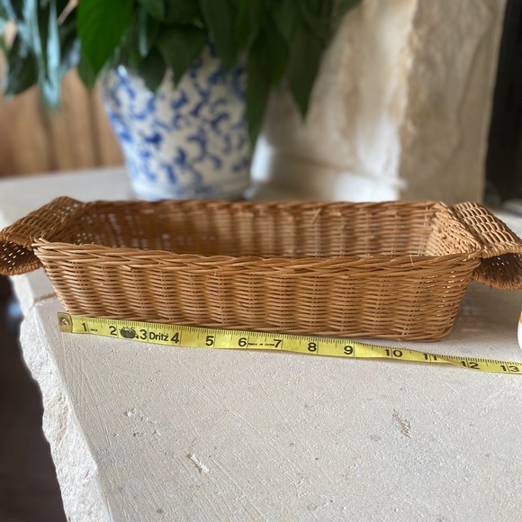 Long Basket Tray with Loop Handles - Picture 4 of 5